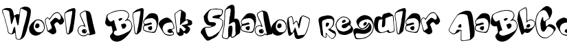 World Black Shadow font download