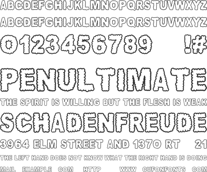 AWAN NUSANTARA font preview