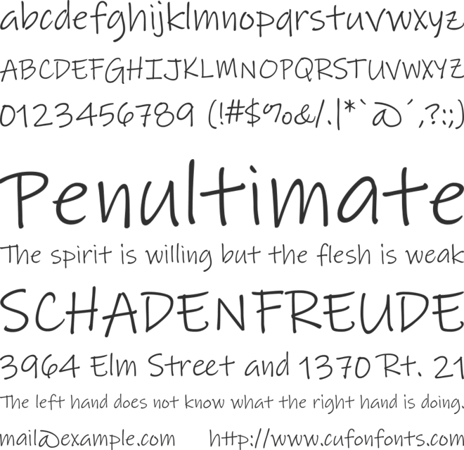 Lindsey for Kenmore font preview
