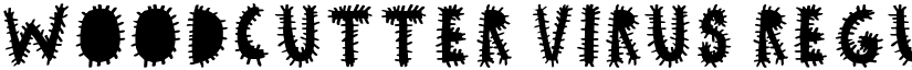 woodcutter VIRUS Regular font