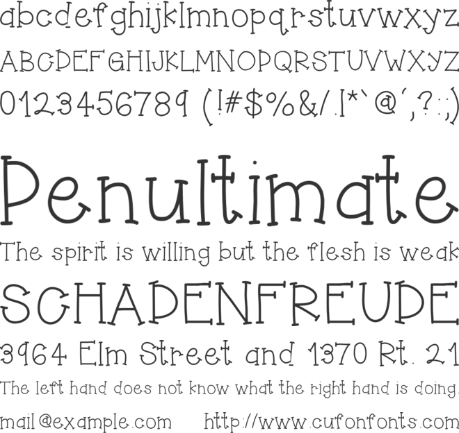 HelloJumpingJacks font preview