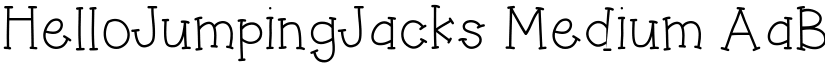 HelloJumpingJacks Medium font