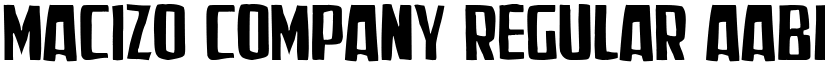 Macizo Company Regular font