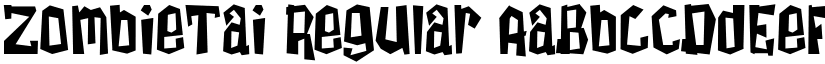 ZombieTai Regular font