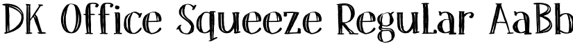 DK Office Squeeze Regular font
