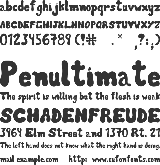 Landa font font preview