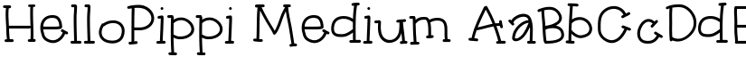 HelloPippi Medium font