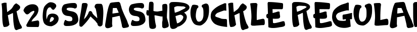 K26Swashbuckle Regular font