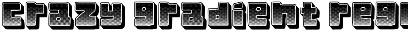Crazy Gradient Regular font