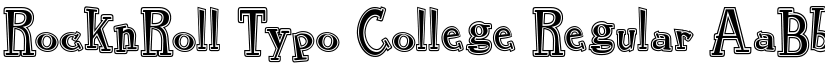 RocknRoll Typo College Regular font