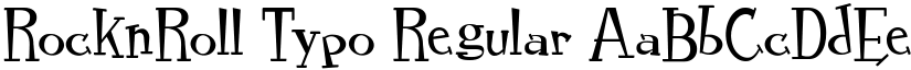 RocknRoll Typo Regular font