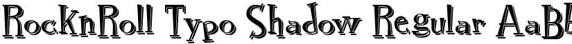 RocknRoll Typo Shadow Regular font