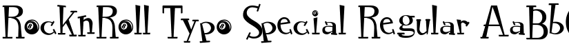 RocknRoll Typo Special Regular font