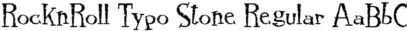 RocknRoll Typo Stone Regular font