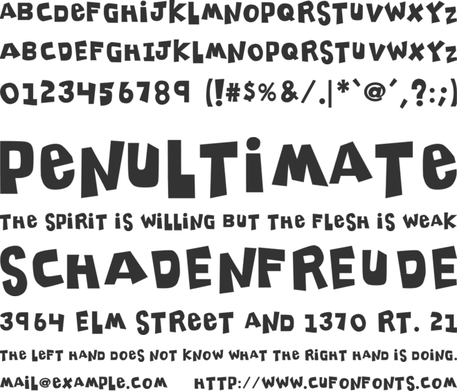 K26ClippitySnippity font preview