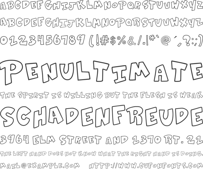 K26SidewalkChalk font preview