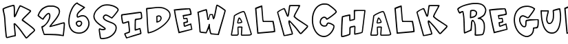 K26SidewalkChalk Regular font
