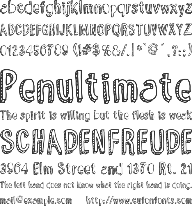 Yummy Lollipop font preview