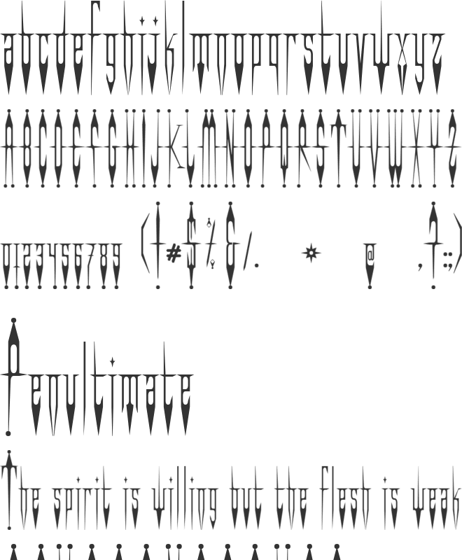 Evil Clown font preview