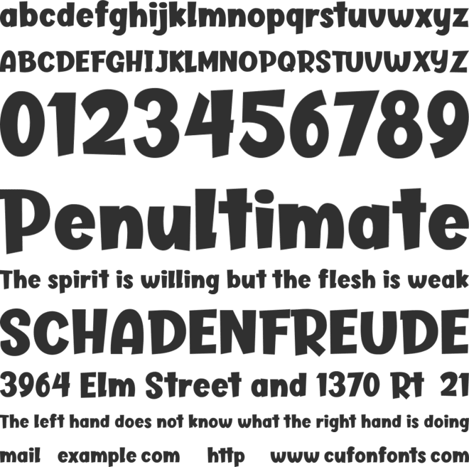 Butter Layer font preview