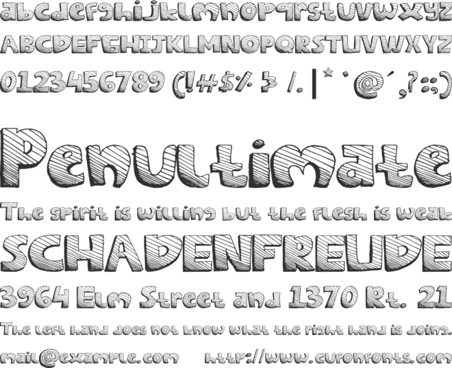 sketches font preview
