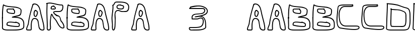 Barbapa 3 font