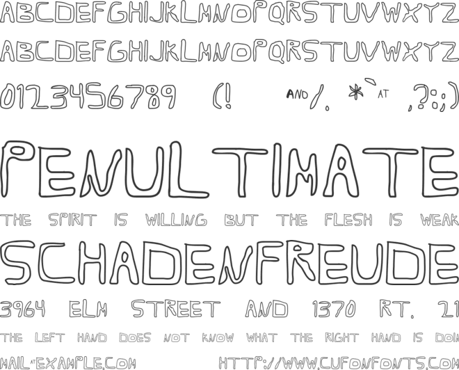 Barbapa font preview