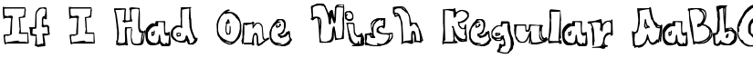 If I Had One Wish font download