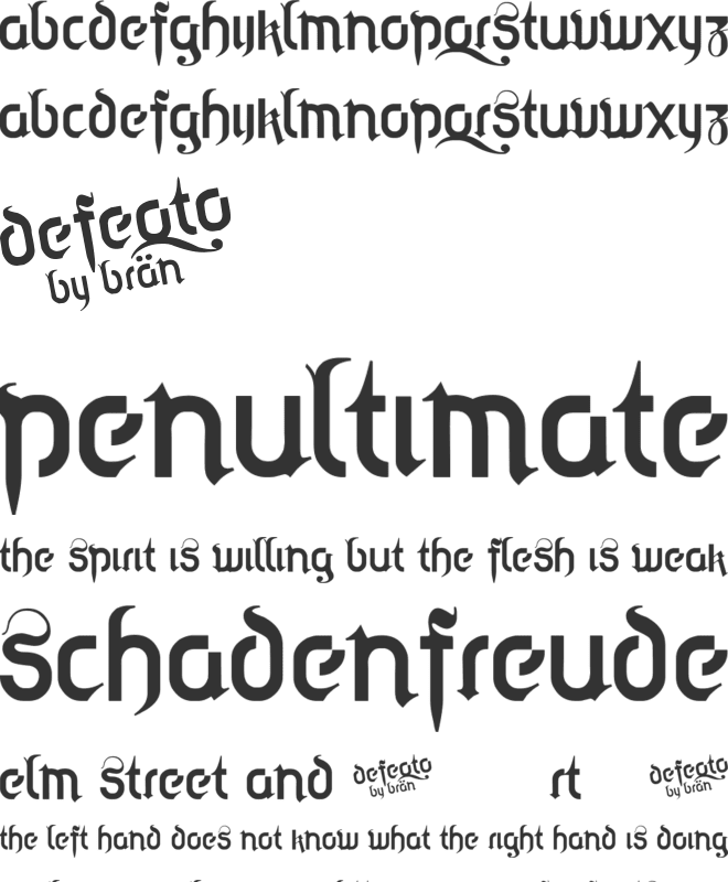 Defeqto font preview