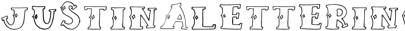 JUSTINALETTERING font download