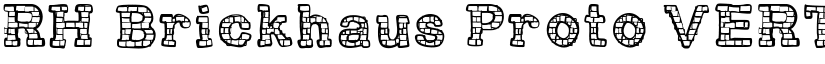 RH Brickhaus Proto VERTEBRA font