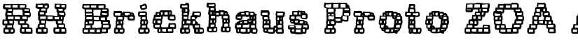 RH Brickhaus Proto ZOA font