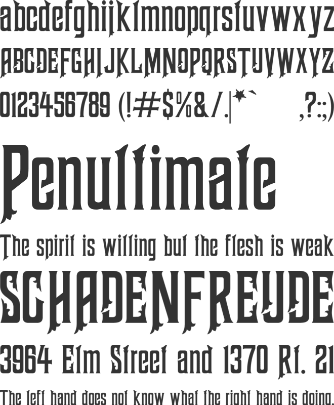 Haunted Mouse font preview