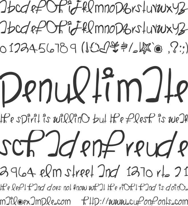 KangarooSong font preview