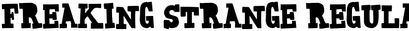 Freaking Strange Regular font