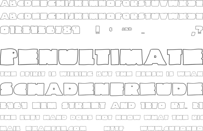 Linemaster font preview