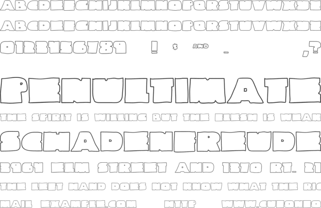 Linemaster font preview