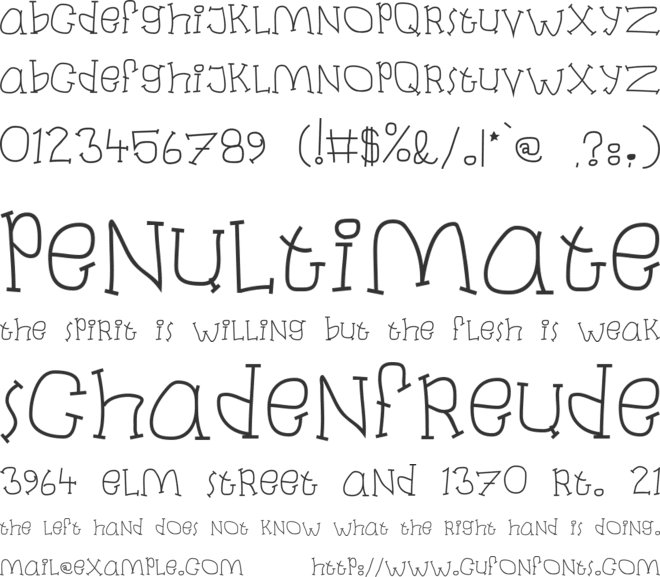 Laban font preview