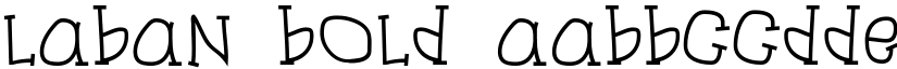 Laban Bold font