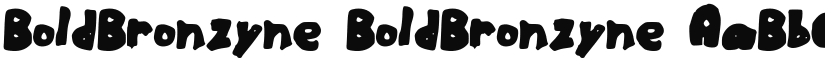 BoldBronzyne font download