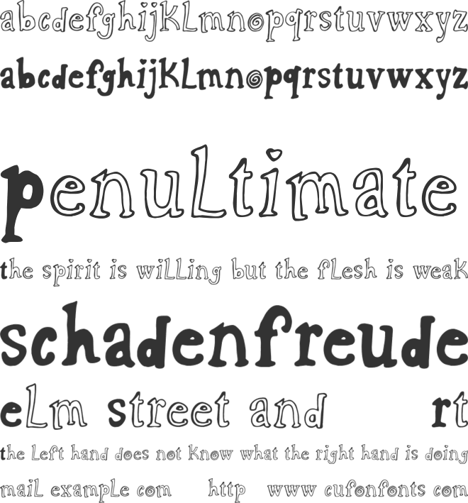 CF Charlie font preview