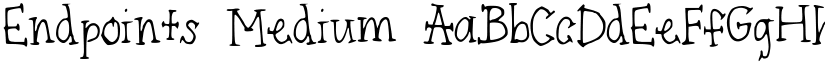 Endpoints Medium font