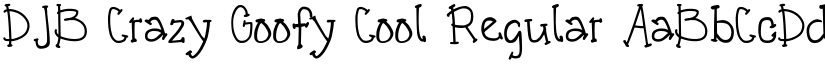 DJB Crazy Goofy Cool Regular font