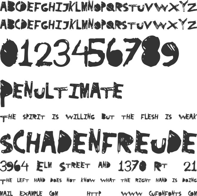 SuperDrag font preview