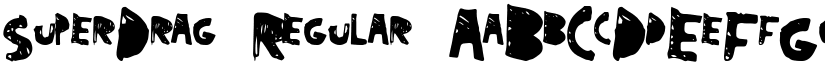SuperDrag Regular font