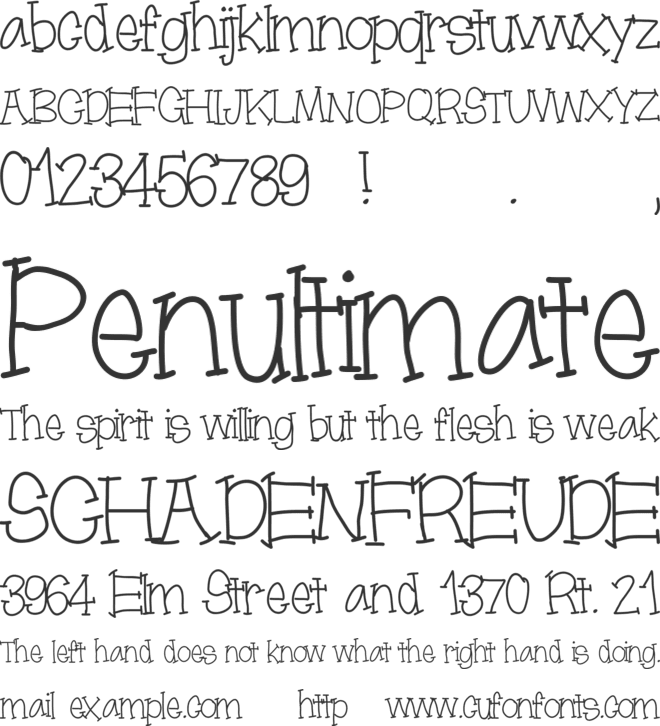 moonbeamslikerain font preview