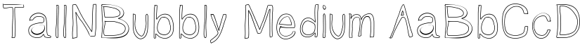 TallNBubbly Medium font