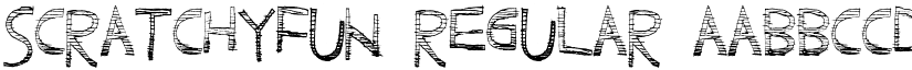 ScratchyFun Regular font