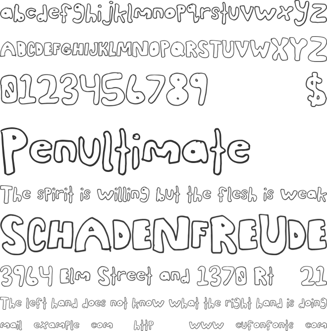 AwesomeStyle font preview