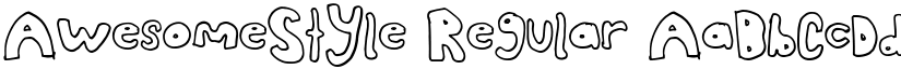 AwesomeStyle Regular font